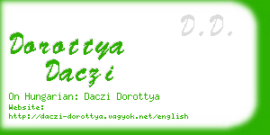 dorottya daczi business card